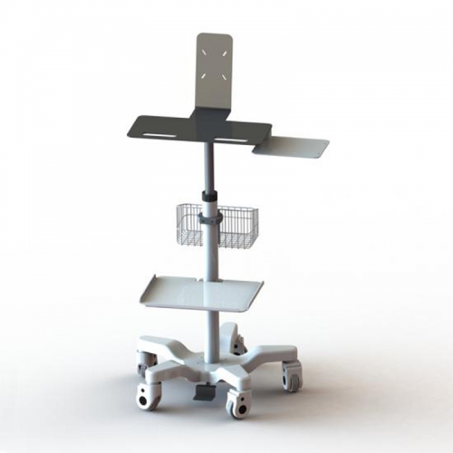 Pneumatic height adjustment Multifunctional computer trolley