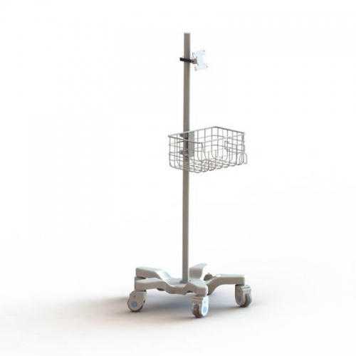 75mm/100mm VESA rolling Stands with data basket