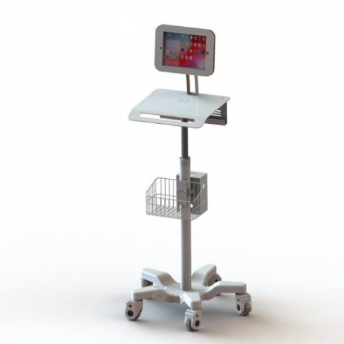 9.7/10.2 Inch Ipad Telehealth Tablet Medical Cart with lock