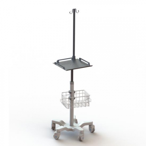 Hospital Patient Treatment Ecg Monitor Trolley